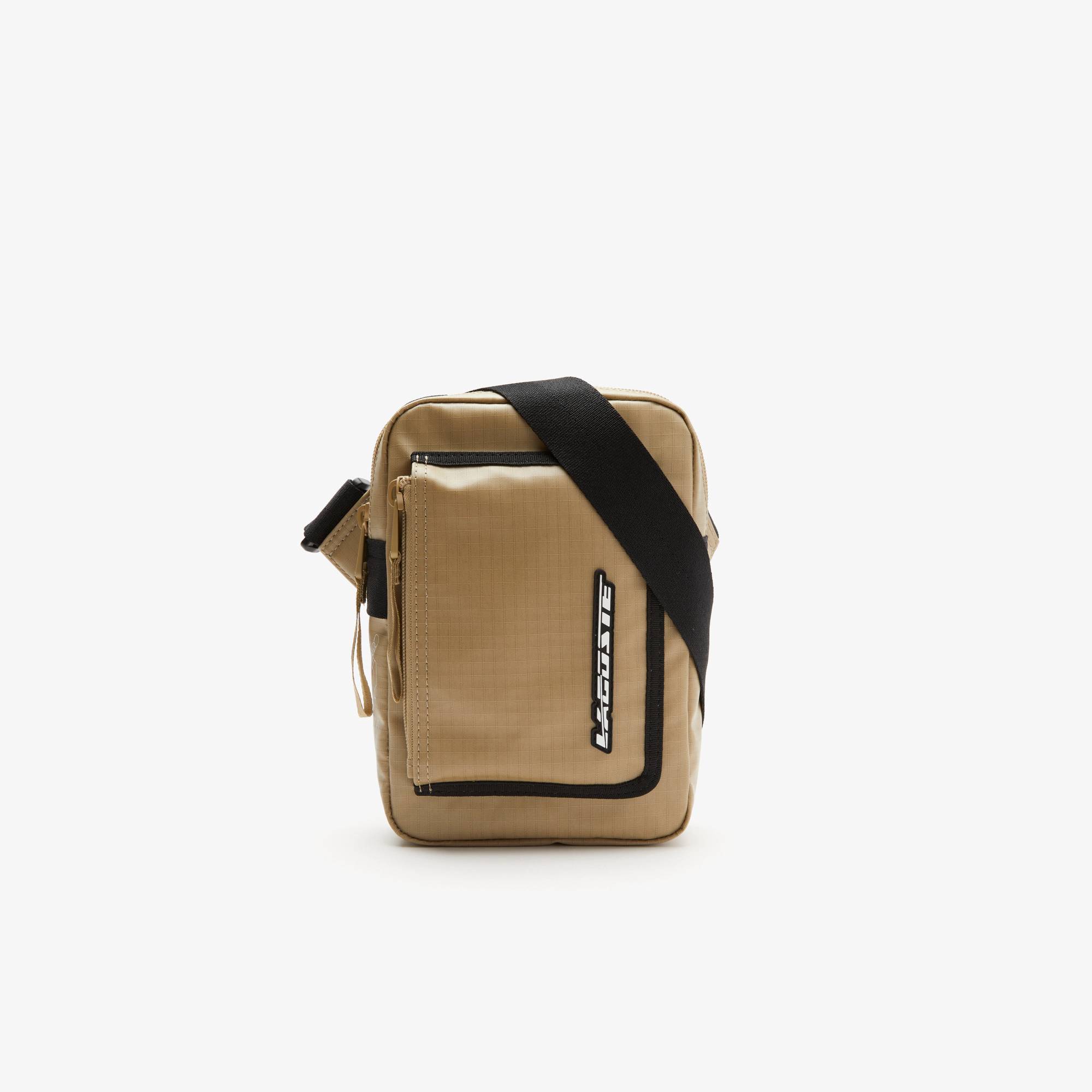 Lacoste Men Zipped Contrast Detail Satchel Beige Bag NH4265SB M21